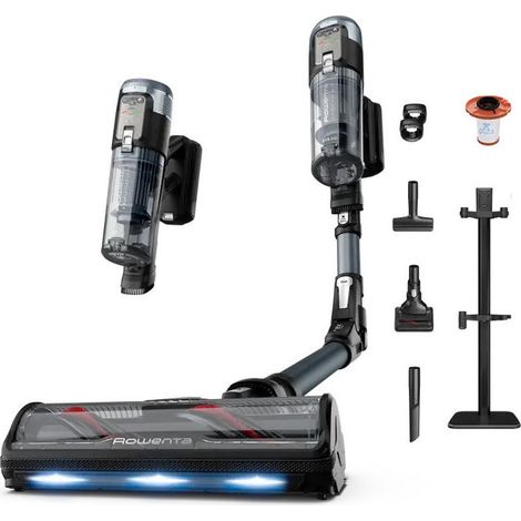 Rowenta X-Force Flex 16.60 RH9C71E0 scopa elettrica Aspirapolvere a bastone 2 in 1 Batteria Secco Senza sacchetto Nero, Blu