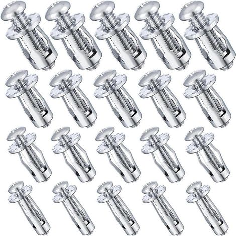 20 écrous de serrage M4, M5, M6 et M8 pour la fixation d'étiquettes de conteneurs à cadre de plaque. (1/5)