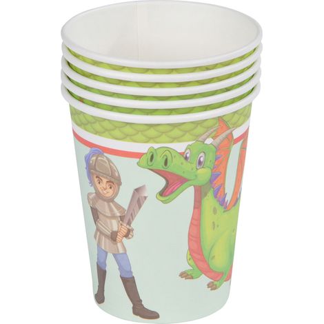 Set de 6 gobelets en papier Dragon