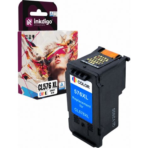Inchiostro Inkdigo CL576 compatibile con Canon Pixma TR4750i TS3550i TR4755i, certificato TÜV. (1/5)