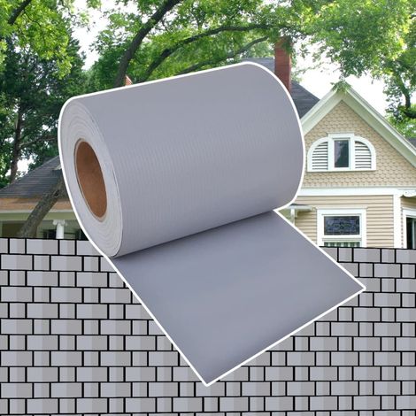 Écran d'intimité de jardin, Brise vue Pour jardin PVC 70 x 0,19 m Gris clair GHJ28295 (1/5)