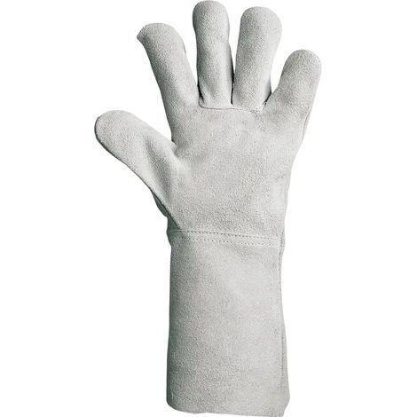 SIR SAFETY SYSTEM SHETLAND Gants de protection mécanique en cuir gris Taille 10 Lot de 12 paires