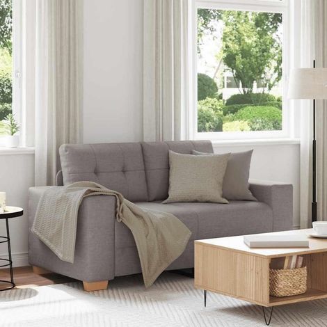 Modernes Sofa 120 cm Stoff Taupe mit Multiplex-Armlehnen (1/5)