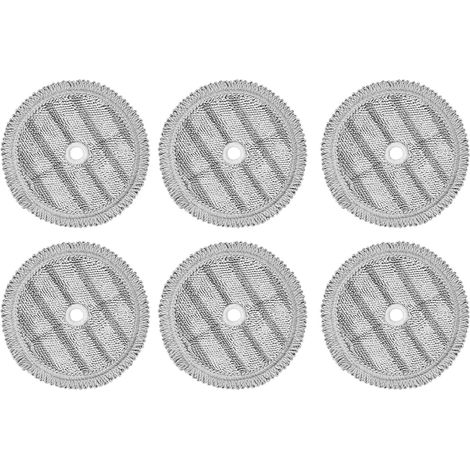 CSPARKV 6Pcs Replacement Mop Pads Cloths for A9 Steam Mop Cloth Robot Vacuum Cleaner Cleaning Machine Mopping Cloth Spare Parts