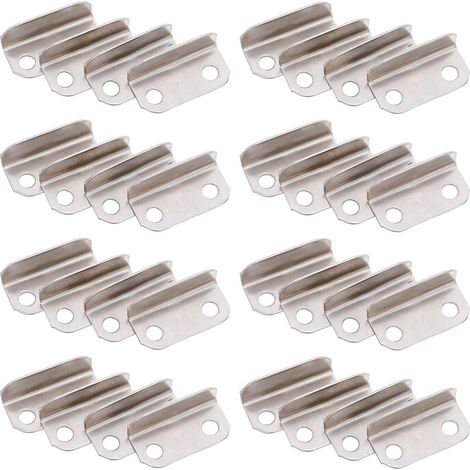 KICHOUSE Lot de 100 équerres verrouillage métalliques à angle (1/5)