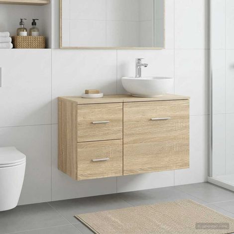 Gabinete de baño intermedio Roble 30 x 41 x 50 cm