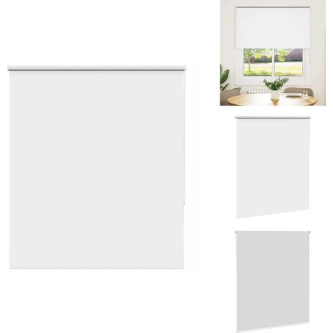 Verdunkelungsrollo Weiß 135x150cm Stoffbreite 131,6cm Polyester - Verdunkelungsrollo - Verdunkelungsrollos - Rollo - Verdunklungsrollo (1/5)