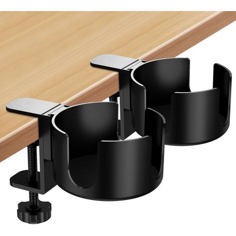 Porte Gobelet Boisson Bouteille, 2 pezzi Porte Gobelet de Bureau rimovibili, Porte Gobelet Bureau Porte Tasse Table Anti Unfolding, Support de Bou (1/5)