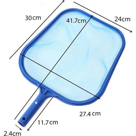 Épuisettes de Surface pour Piscine, ramassage des Feuilles de Surface, Filet de Nettoyage, Pool Net Leaf Skimmer (1/5)