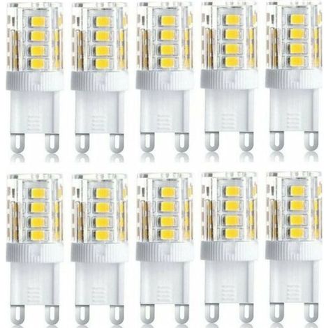 10er-Pack LED-Strahler, dekorative LED-Leuchten, G9-LED-Lampen, 5 W warmweiß/kaltweiß, energiesparende LED-Lampen, Ersatz für Halogenlampen, 230 V Wechselstrom, nicht dimmbar (1/5)