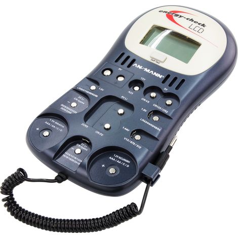 Ansmann Batterietester Energy-Check LCD Messbereich (Batterietester) 1,2 V, 1,5 V, 3 V, 9 V, 12 V Ak (1/5)