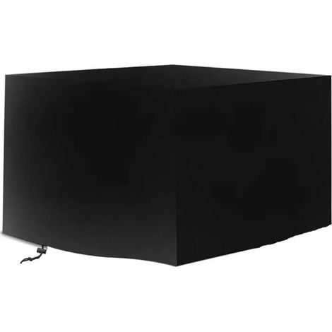 Housse jardin carrée 420D imperméable 135x135x75cm pour table rectangulaire