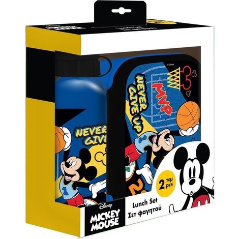 Lunchbox mit 500-ml-Flasche + 800-ml-Mickey-Box
