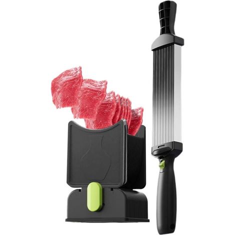 Manueller Fleischschneider, Edelstahlmesser, robust, Küchenhelfer, Hackmesser, perfekt zum Schneiden von Rind-, Schweine-, Lamm- und anderen Lebensmitteln (1/4)