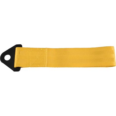 Sangle de remorquage haute résistance 2 tonnes pour voiture, câble de dépannage avec crochets, couleur jaune (1/5)