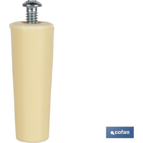 Blindstopper 60 mm Elfenbein mit M-6-Schraube