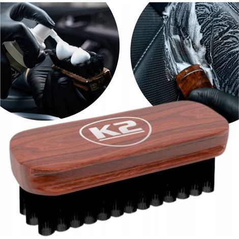 Cepillo de lavado manual K2 Auron Brush para tapicería y cuero de coche (1/5)
