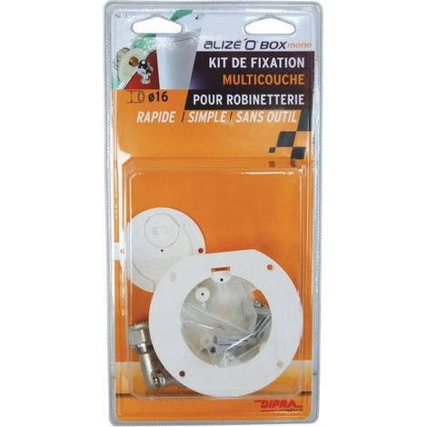 DIPRA Kit de fixation appareil sanitaire Alize'o box mono multicouche D.16mm