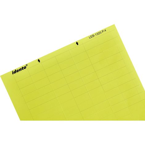 TE Connectivity 1768033-4 LEB-0615P-4 Etiquette de câble LEB 15.24 x 6.35 mm Couleur de la surface d