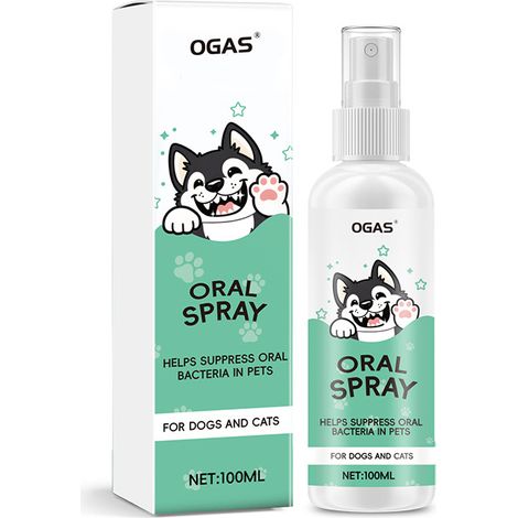 OGAS Mundspray für Haustiere – Bekämpft Mundgeruch, Zahnstein und unterstützt die Parodontitispflege reinigt Zähne und reduziert Gerüche Mundreinigung für Haustiere (1/5)