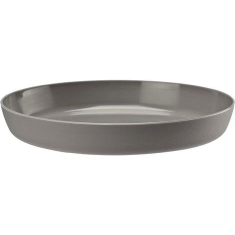 Platillo de plástico para maceta de azalea de 13 cm, color gris. (1/3)