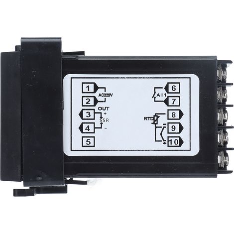 Einstellbarer digitaler SSR-Thermostat AC220V, intelligenter Temperaturregler mit Clip-Halterung, präziser 12V/24V-Regler (1/5)
