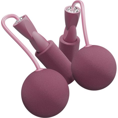 GARRYFIZH Corde à sauter sans fil, Portable, pondérée, sans corde, pour l'entraînement, l'exercice physique, rose (1/5)
