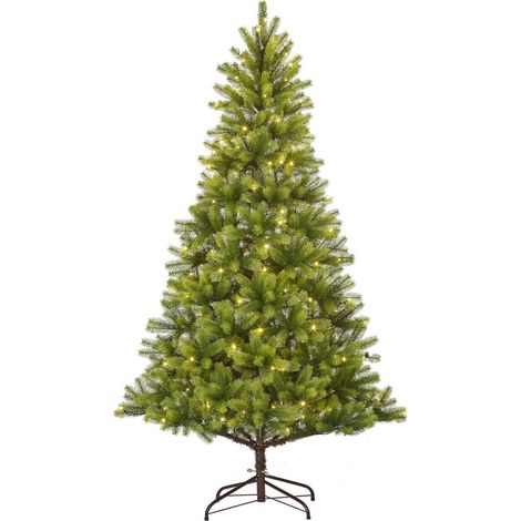 Black Box Trees Sapin de Noël artificiel illuminé Vert H180xl108xL108cm (1/5)