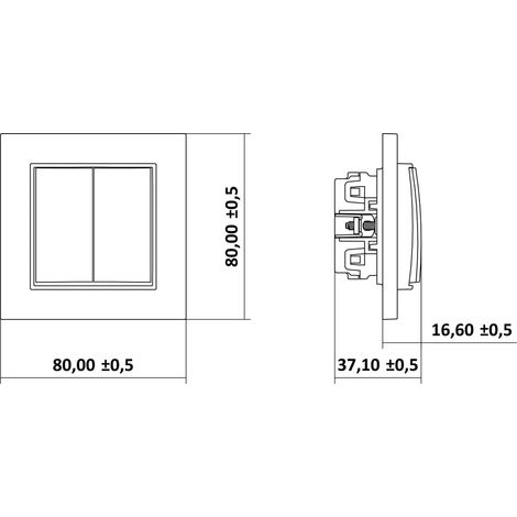 Rollladenschalter Karlik 27mwp-8 10 AX 250 V (1/2)