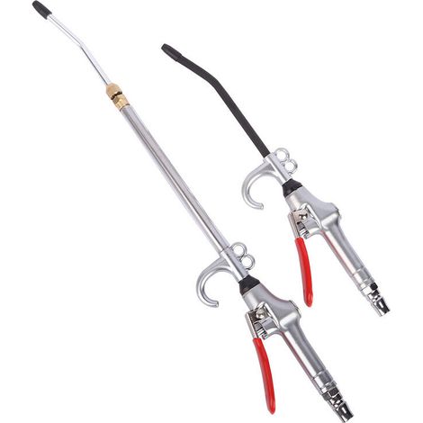 Powerful High Volume Industrial Air Blow Gun with Extendable 14-27 Inch Stainless Steel Nozzle, Air Compressor Accessories, Tool Dust Blow Gun.
