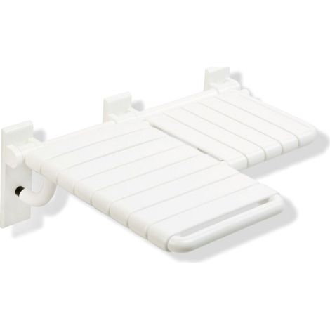 HEWI 801.51US320L 99 Siège de douche rabattable, en L (USA), gauche (1/2)