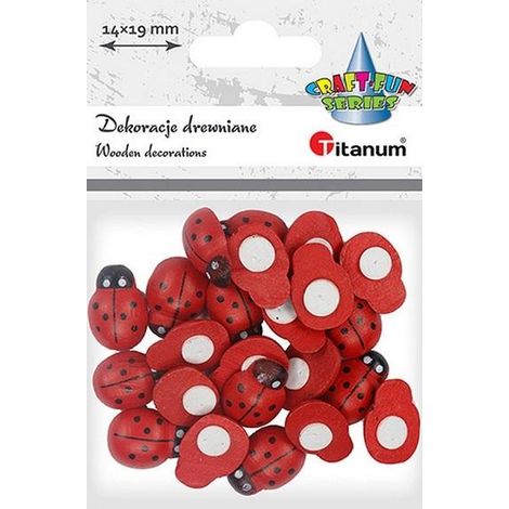Decorazioni Coccinella 3D TITANUM - Adesivi autoadesivi per la cameretta dei bambini