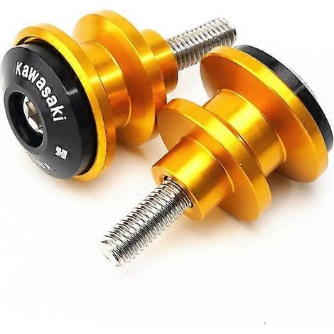 Convient pour Kawasaki ZX4R ZX4RR 2023, roue arrière modifiée, vis de démarrage en alliage d'aluminium, accessoires moto (doré) (1/5)