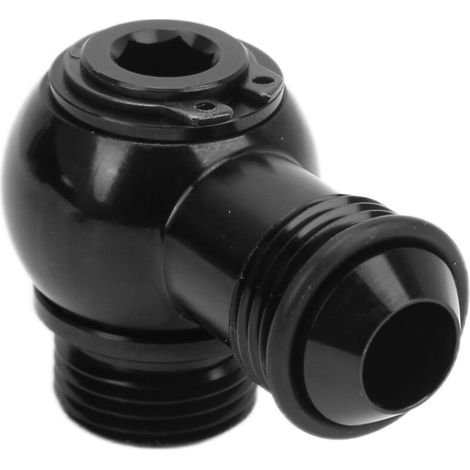 Banjo Adapter 8AN to ORB8 3/4 UNF Banjo Bolt Assembly Aluminum Rubber Black Auto Parts. (1/5)