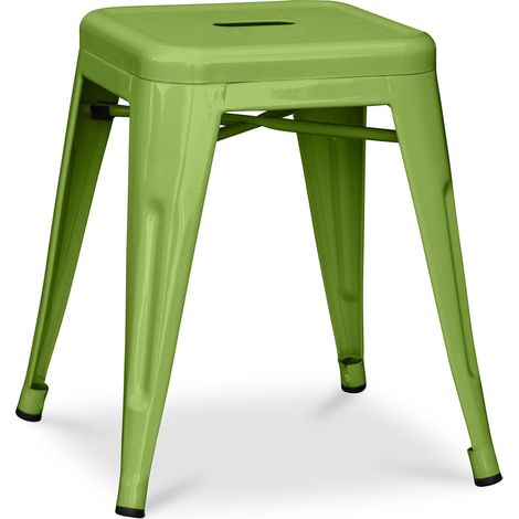 Industriedesign Hocker - 45cm - Neue Edition - Stylix Light green