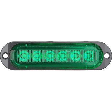 AIDUCHO 2 Piezas - Luces laterales con lente LED de 6 LED para furgoneta, 12-24V, luces de posición para yates (1/3)