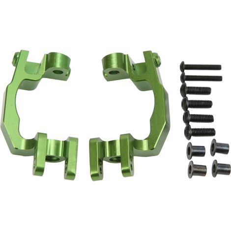 1 paire support en aluminium pour moyeu de roue ARRMA Typhon 1/10 voiture RC verte (1/5)