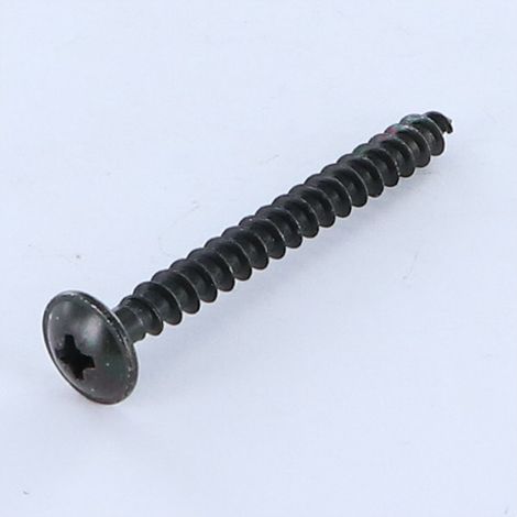 VBA Vis bois agglo Poelier Pozi N°2 4X50 Filetage total Diamètre de tête: 10 Acier zingué noir-100 pièces (1/5)