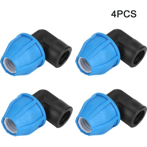 Raccord coudé 20 mm avec filetage femelle G1/2", connexion rapide, pièces de raccordement pour tuyaux et tubes (1/5)