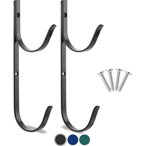 Bardusch-Supports pour poteau de piscine - Lot de 2, crochets pour poteaux et tuyaux d'arrosage, accessoires (1/5)