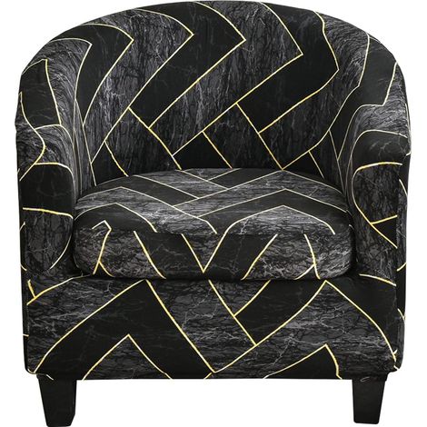 Housse de Fauteuil Cabriolet Imprime Motif géométrique et Housse de Coussin Géométrique (1/5)