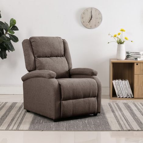 FIMEI Fauteuil inclinable Taupe Tissu (1/5)