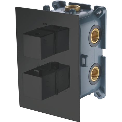 Rubinetto Incasso Doccia Termostatico 4 Vías Nero Opaco Imex Imex Gst44v Ng (1/2)