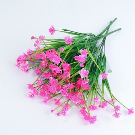Fleur Artificielle - Plante Décorative 35 Cm - 7 Branches avec Fleurs et Feuilles Réalistes - 1 Pièce (1/2)