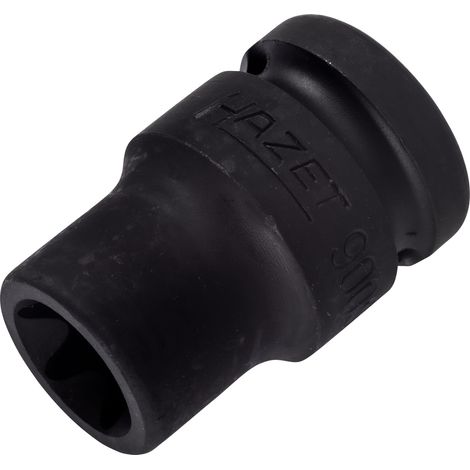 Hazet Schlag-Maschinenschrauber Steckschlüsseleinsatz 900S-E16, 1/2 (12,5 mm) Vierkant hohl, Außen TX Profil, SW E16 (1/3)