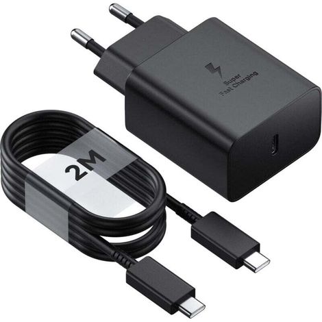 SABIR 45W Samsung Chargeur Rapide, Port USB Type C Cable Chargeur Samsung Ultra Rapide Chargeur Compatible avec (2m) (1/4)