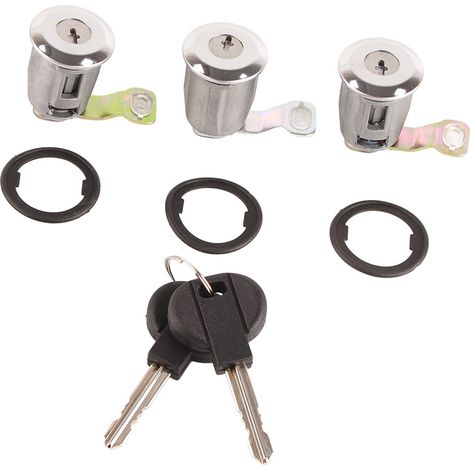 252522 Jeu de cylindre de serrure de porte de voiture (avec clé), compatible avec Peugeot Partner, Citroën Berlingo, Xsara (1) (1/5)