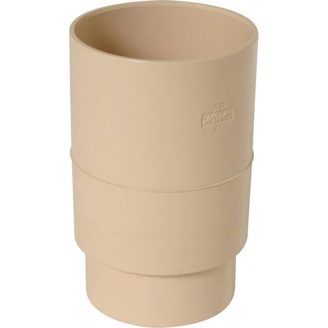 Nicoll – Manchon femelle-femelle Ø80 mm – Raccord PVC pour tube de descente – Couleur sable – Remplacement emboîture