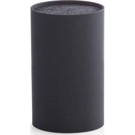 Zeller Bloque para cuchillos negro plástico 18 cm