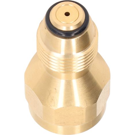 Adaptateur recharge bouteille propane 1LB, laiton massif, universel mini pour petite cartouche jetable (1/5)